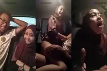 Ukhti Jilbab Main Di Mobil Suami Orang